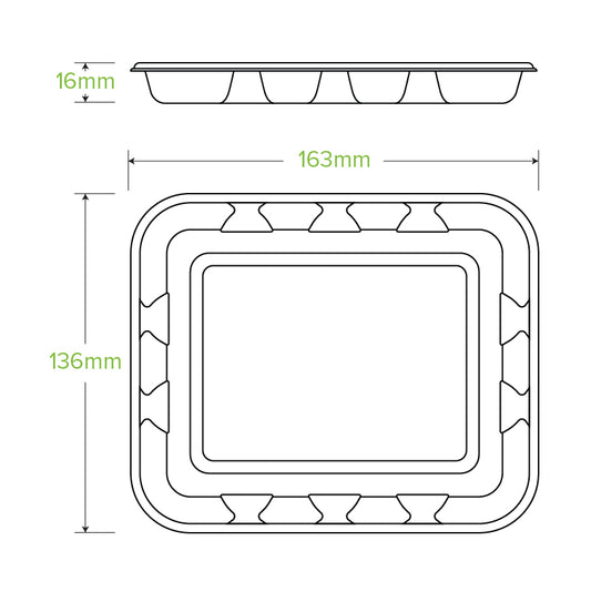 6X5" BioCane Produce Tray