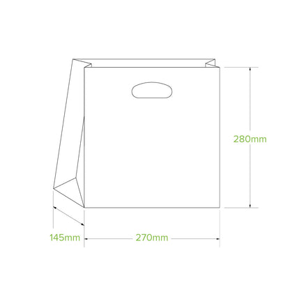 Small Die Cut Handle Kraft Paper Bags