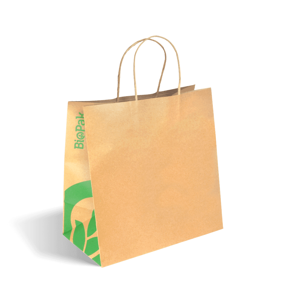 Large Twist Handle Kraft Paper Bag