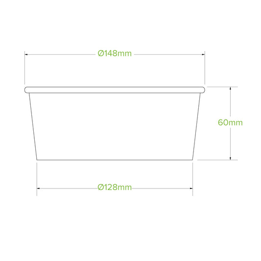 750ml Medium Kraft BioBowl