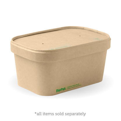 BioPak 1000ml Rectangle PLA lined paper container