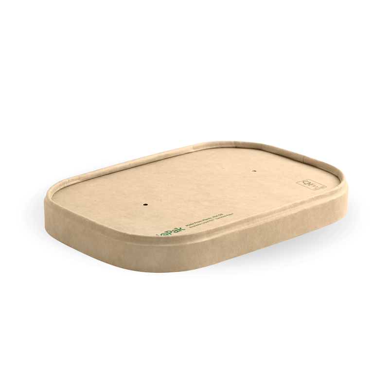 BioPak Rectangle PLA lined Paper lid