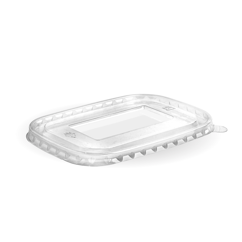 BioPak Rectangle lid RPET lid Clear