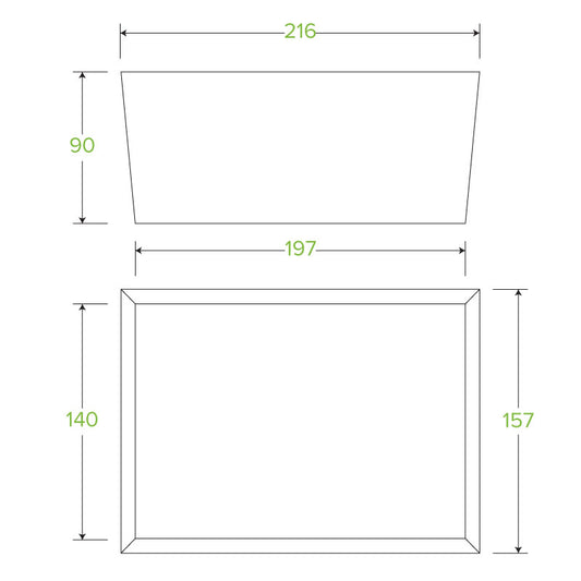 Extra Large BioBoard Lunch Box