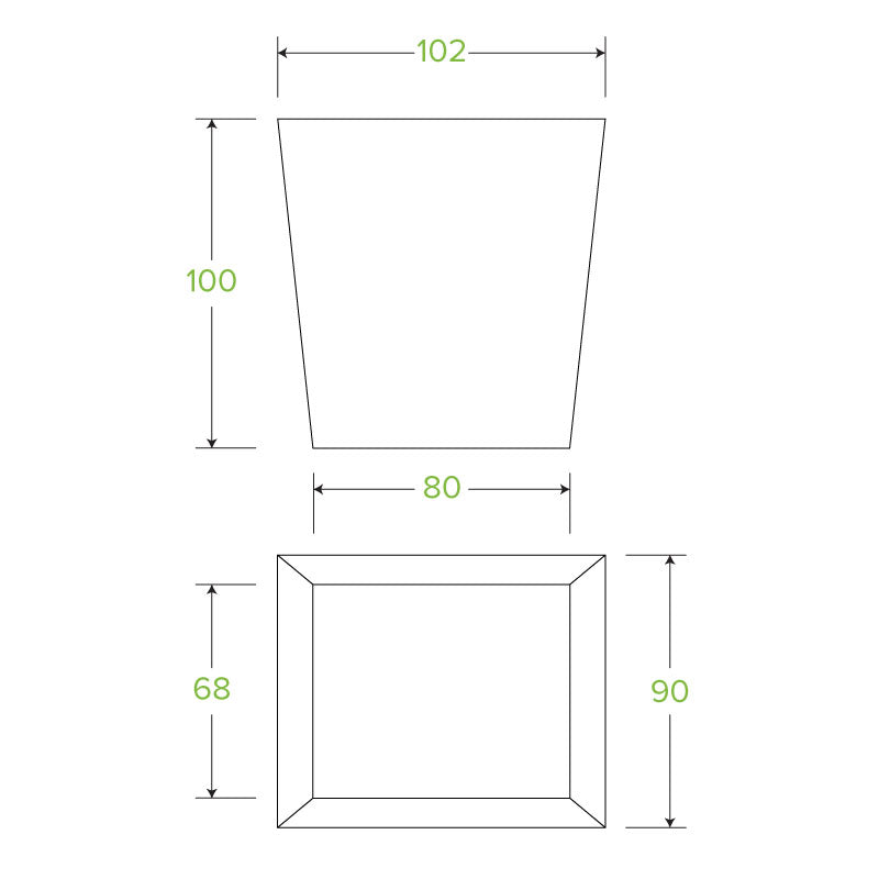 780ml/26oz Bioboard Noodle Box