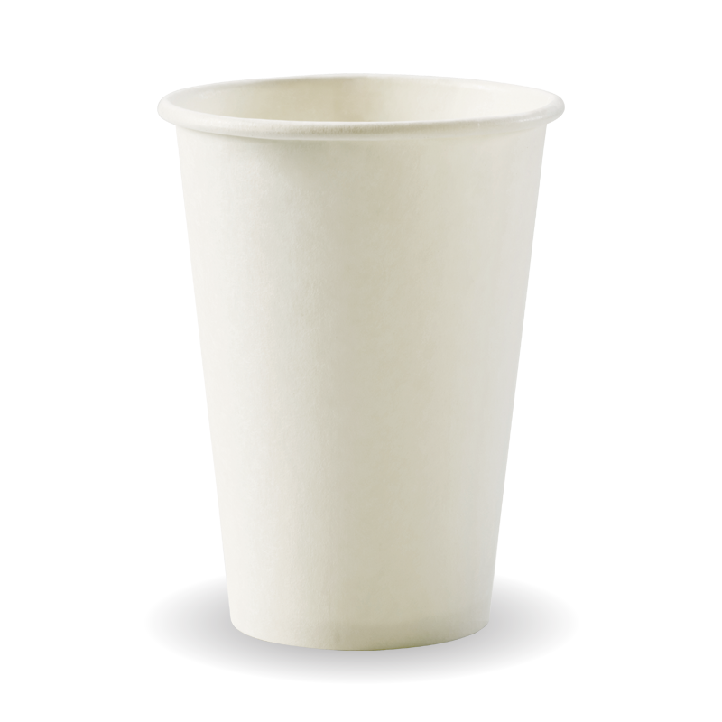 320ml / 10oz (80mm) White Single Wall BioCup