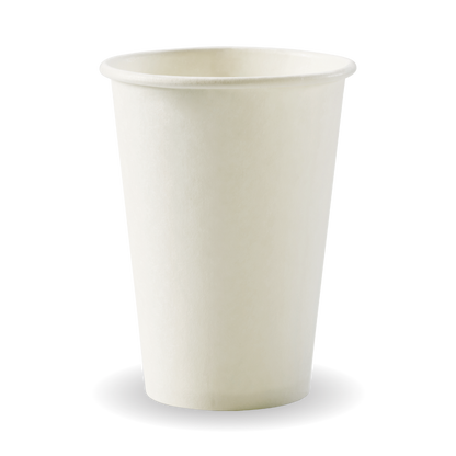 320ml / 10oz (80mm) White Single Wall BioCup