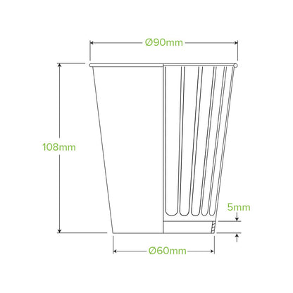 390ML/12OZ(90MM) Indigenous Art Double Wall BioCup