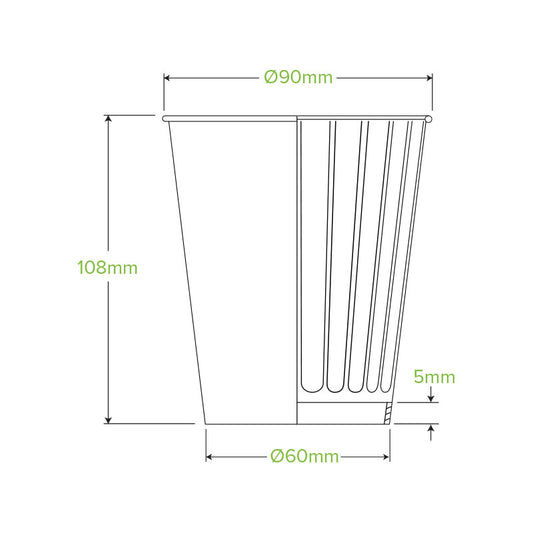 390ML/12OZ(90MM) Indigenous Art Double Wall BioCup