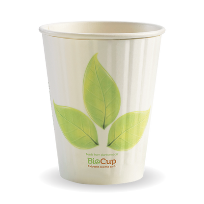 390ml/12oz(90mm) Leaf Double Wall Biocup