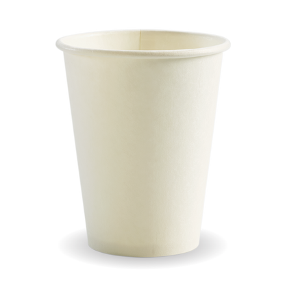 390ml / 12oz (90mm) White Single Wall BioCup