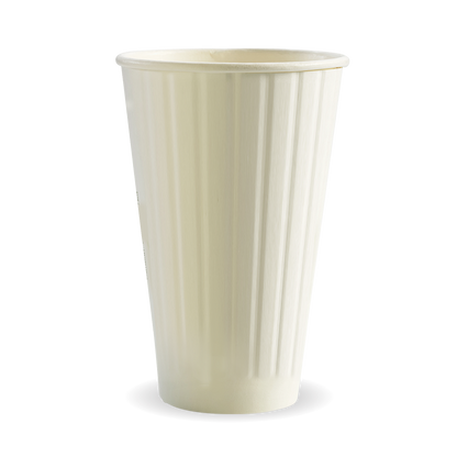 460ML/16OZ(90MM) WHITE DOUBLE WALL BIOCUP