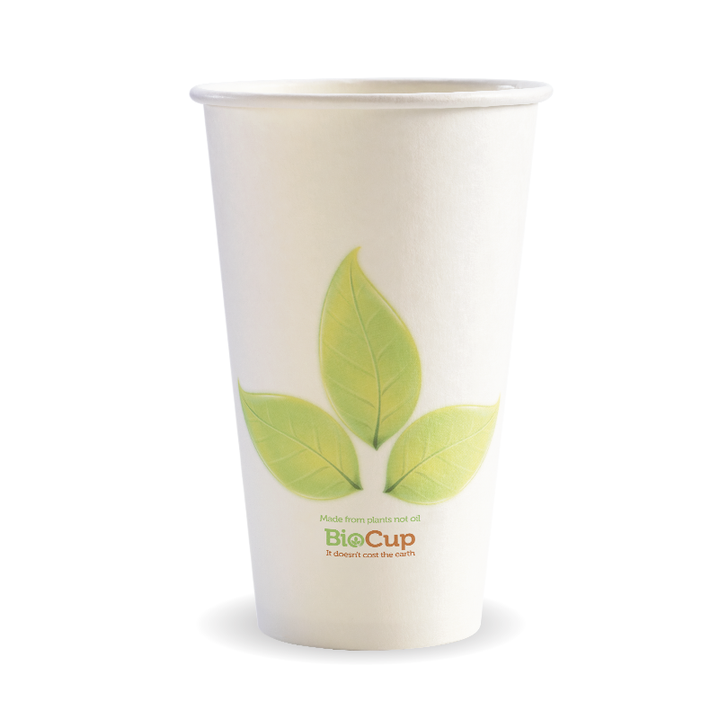510ml / 16oz (90mm) Leaf Single Wall BioCup