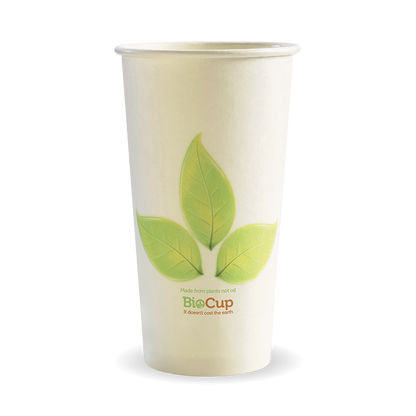 595ml / 20oz (90mm) Leaf Single Wall BioCup