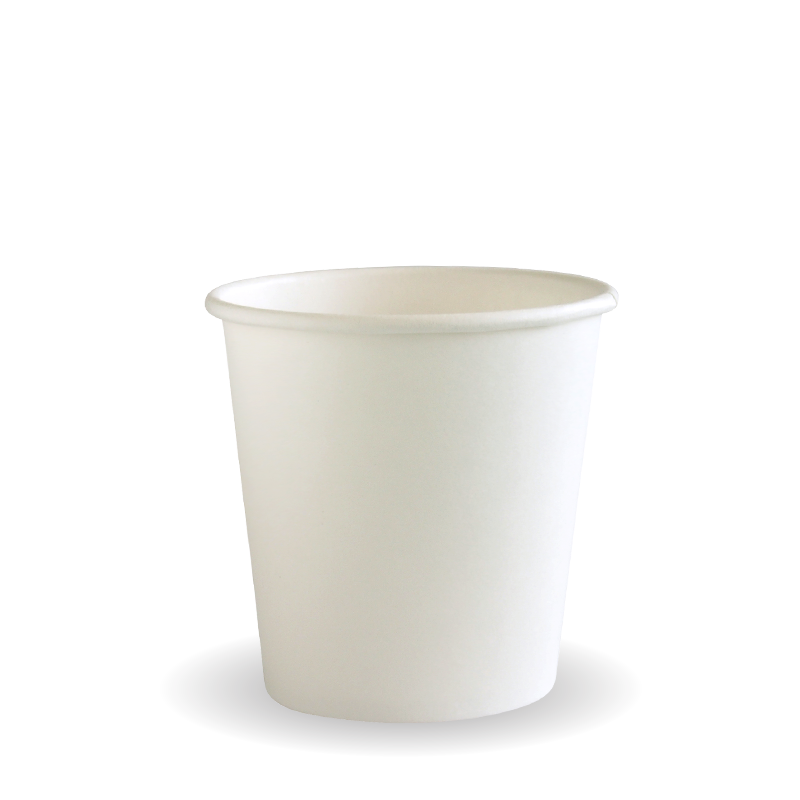 4oz single wall white PE lined hot cups