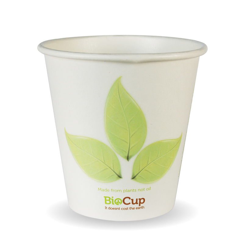 230ml / 6oz (80mm) Leaf Single Wall BioCup