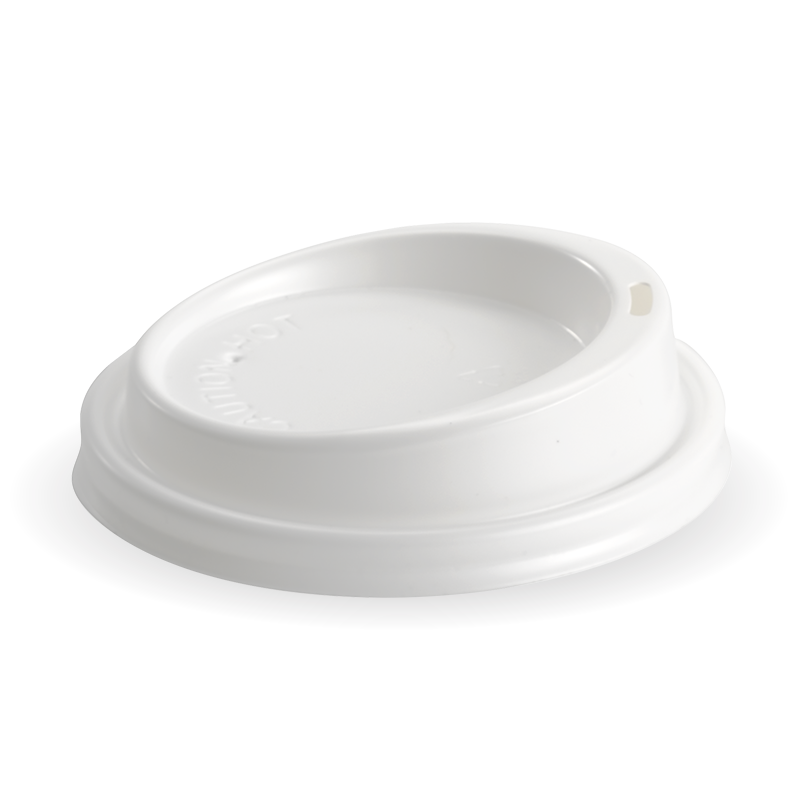 90mm White lid Fits 8oz uni-lid, 12, 16 & 20oz Cups - Choose your colour Black or White.