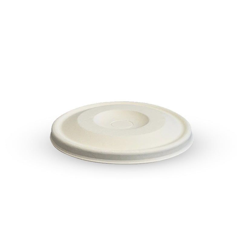BioPak 80mm BioCane Flat Lid - white