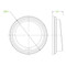 80mm White PS Lid Fits all 6/8 and 12 green line - Choose your colour Black or White