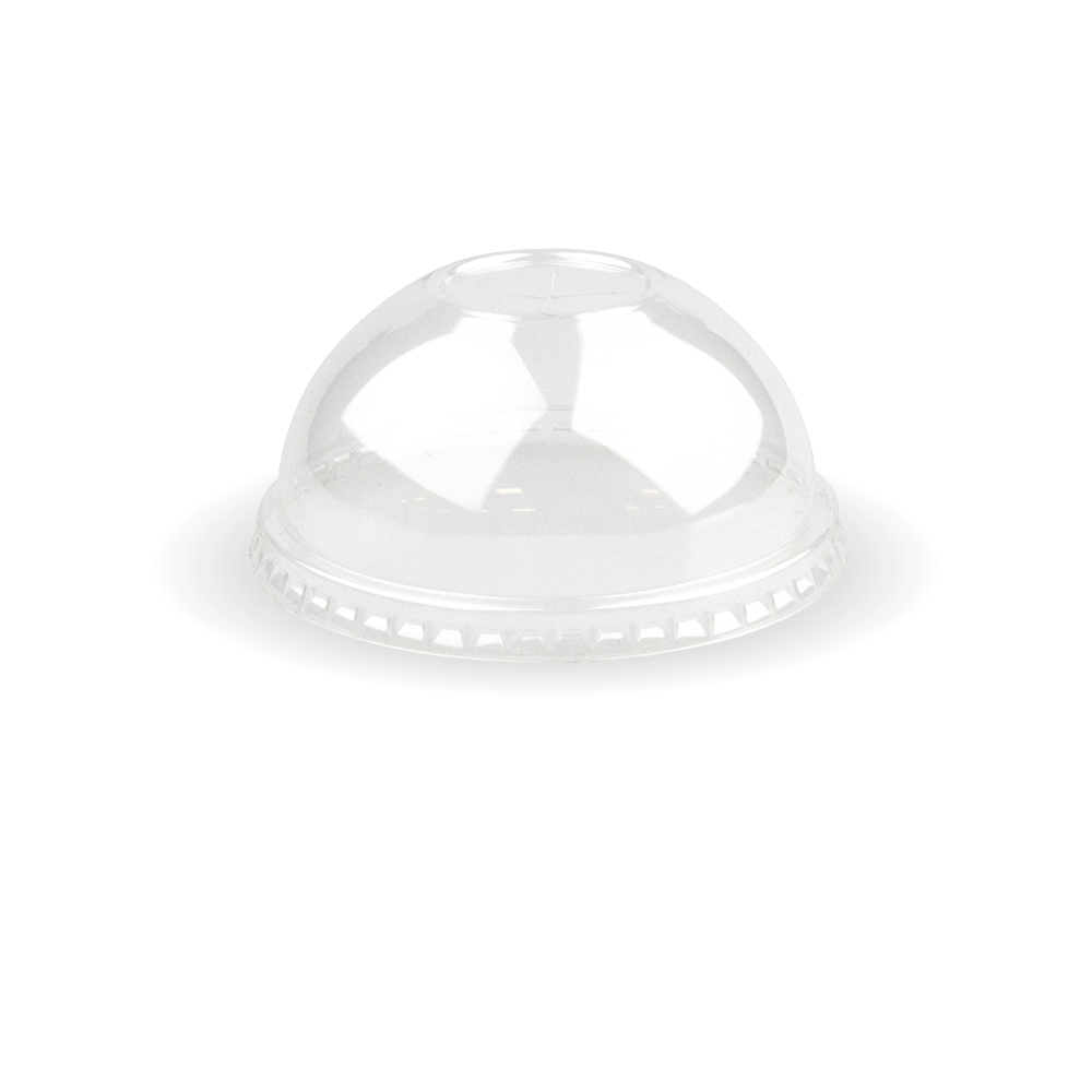 390-650/12-22oz 90mm PET Paper Cold Cup Clear Dome Slot Lid