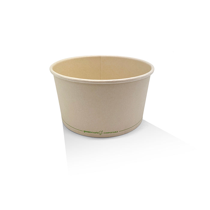 PLA Coated Bamboo Paper Salad Bowl 32oz 150x128x78mm
