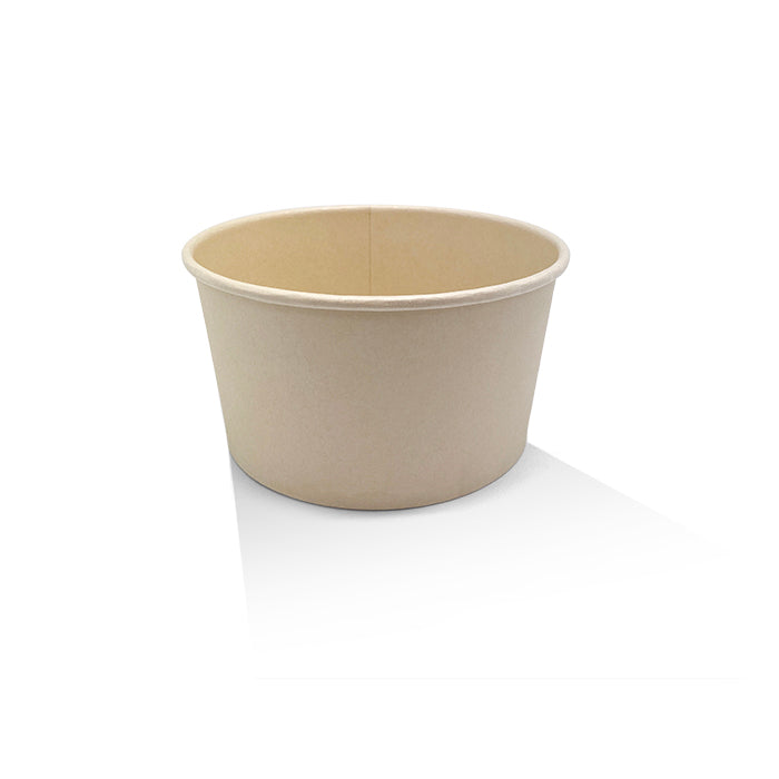 PE Coated Bamboo Paper Salad Bowl 32oz 150x128x78mm