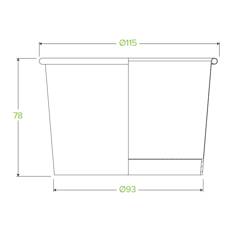 550ml/16oz Paper BioBowl