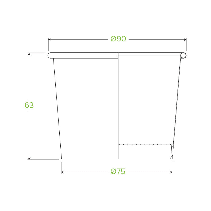 250ml / 8oz Paper BioBowl
