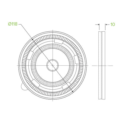 430-950ml/12-32oz BioBowl PP Lid