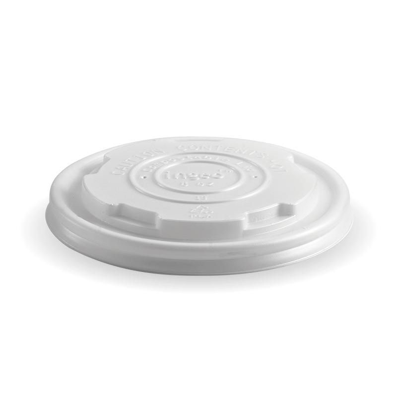 250ml/8oz BioBowl PLA White Lid