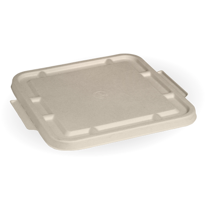 BioPak 3/4/5 Compartment Natural Sugarcane Takeaway LARGE Lid