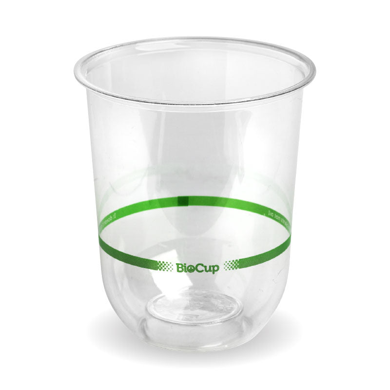 BioPak 500ml Clear Tumbler BioCups - Individually wrapped 20pk