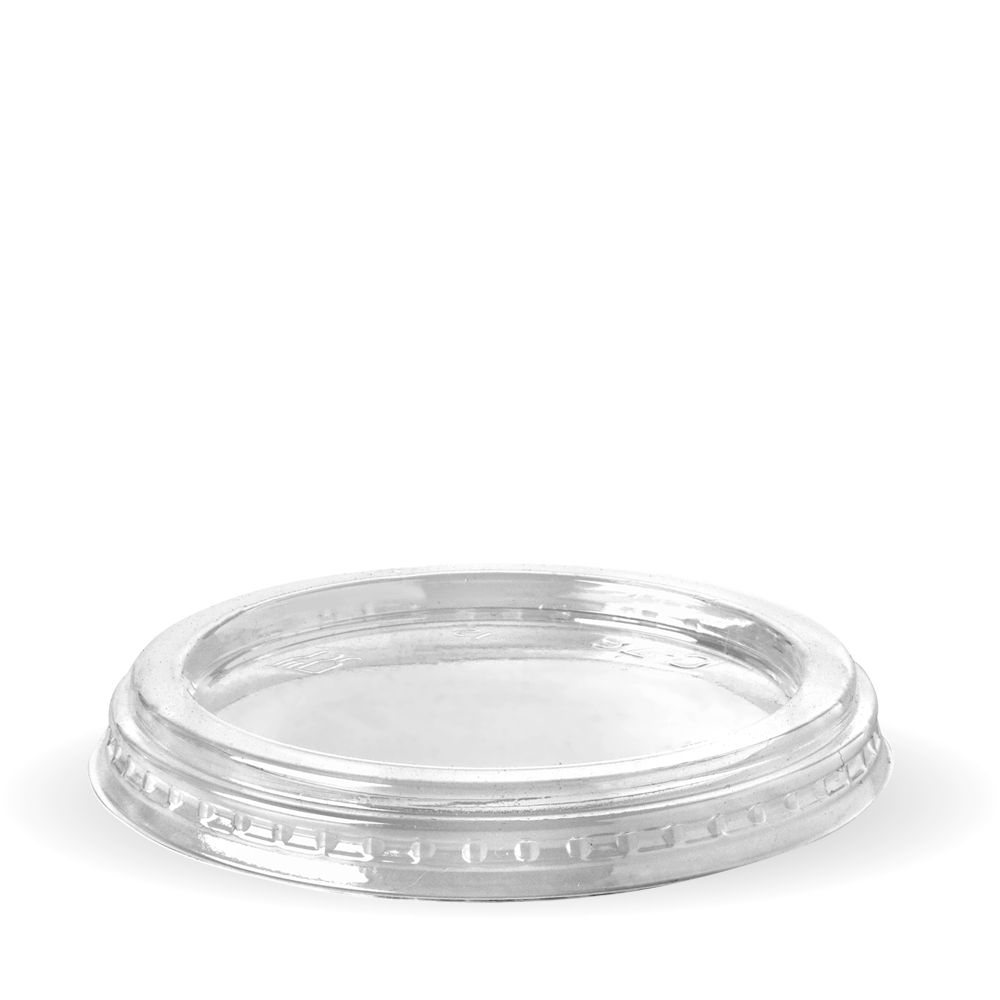 60-280ML BIOCUP FLAT LID- NO HOLE
