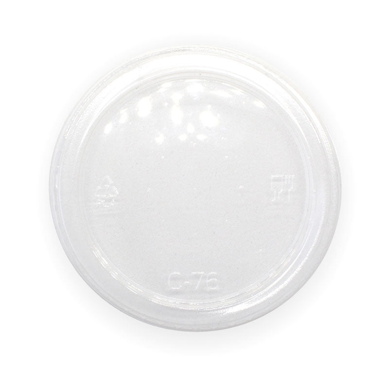 60-280ML BIOCUP FLAT LID- NO HOLE