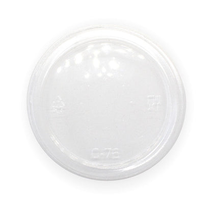 60-280ML BIOCUP FLAT LID- NO HOLE