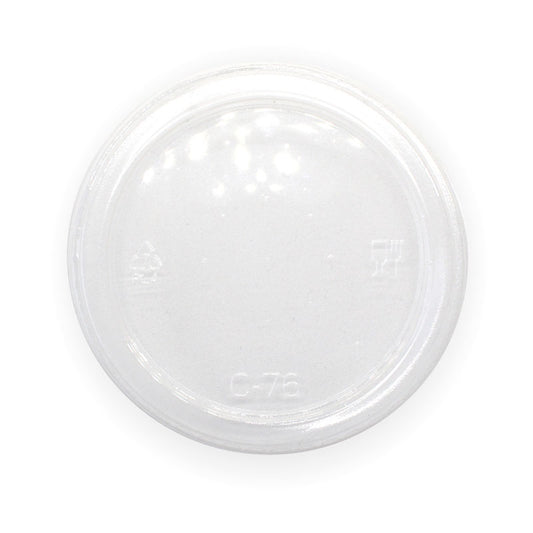 60-280ML BIOCUP FLAT LID- NO HOLE