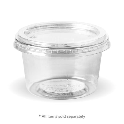 60-280ML BIOCUP FLAT LID- NO HOLE