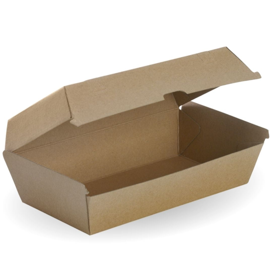 Extra Large Kraft Snackbox 237mmx135mmx72mm 100 Per Carton