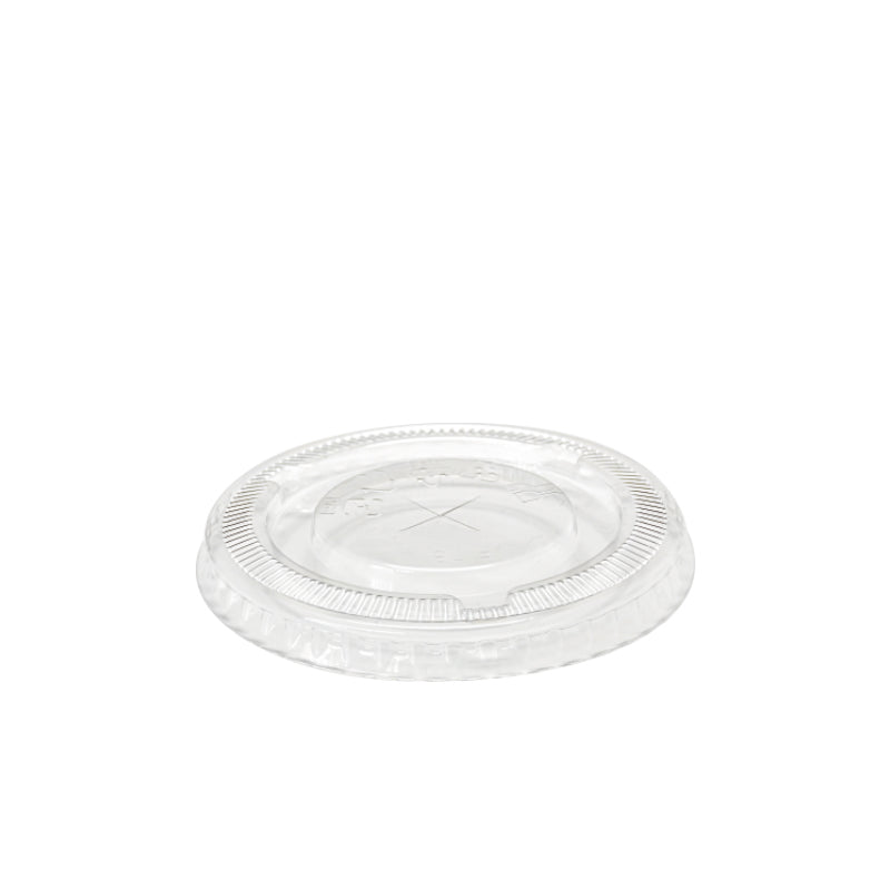 Large Flat Lid (98mm) to suit BetaEco PET Cups - Eco Green Stripe