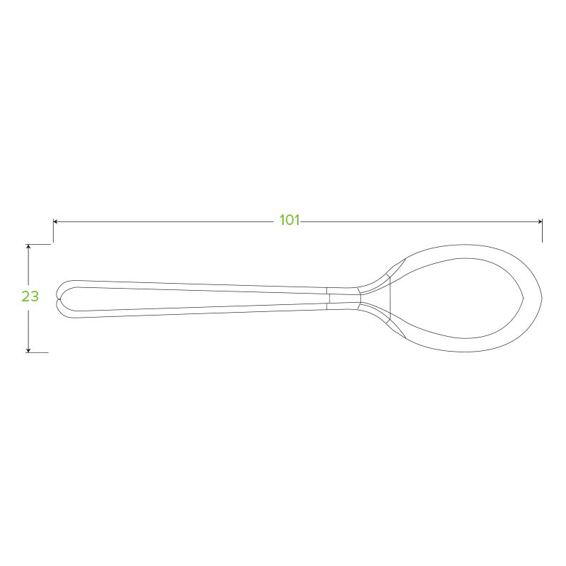 10cm / 4 inch PLA Tea Spoon