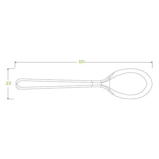 10cm / 4 inch PLA Tea Spoon