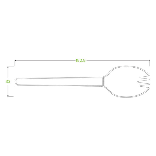 15cm/6" PLA Spork