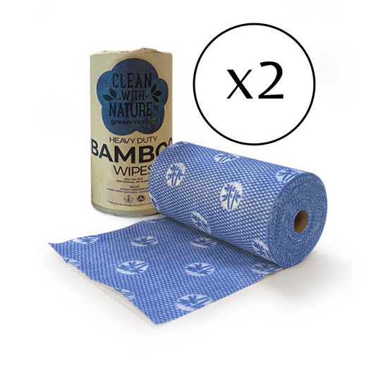 Greenmark Heavy Duty Bamboo Cleaning Wipes - Multi Colour Carton (6 Rolls)