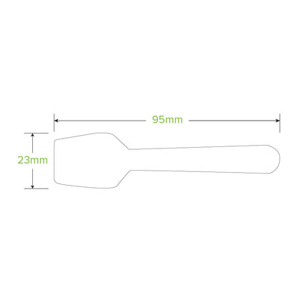 9.5 Cm Wood Ice Cream Spoon