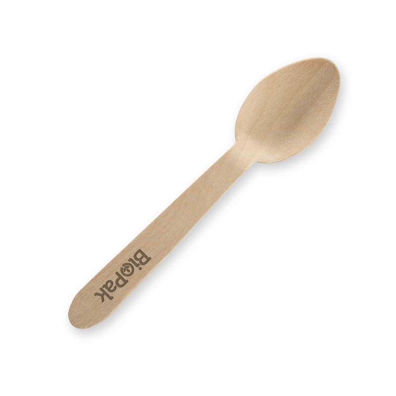 10cm Coated Wood Teaspoon