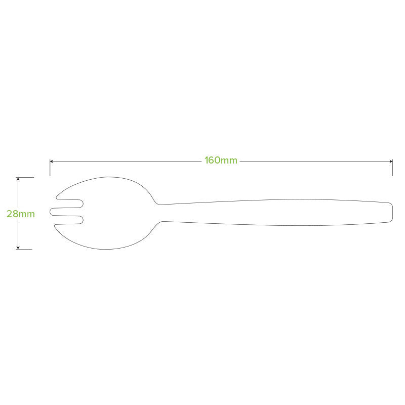 16cm Wood Spork