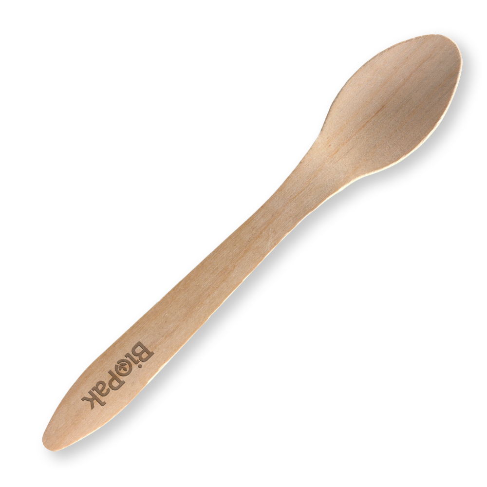 19cm Coated Wood Spoon