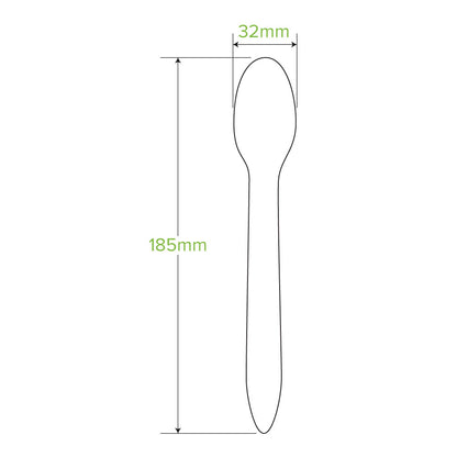 19cm Coated Wood Spoon