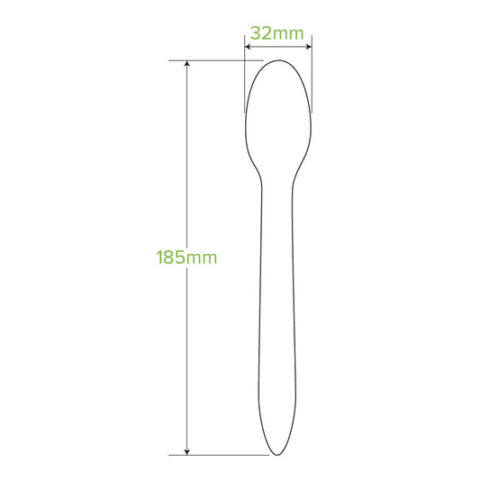 19cm Coated Wood Spoon