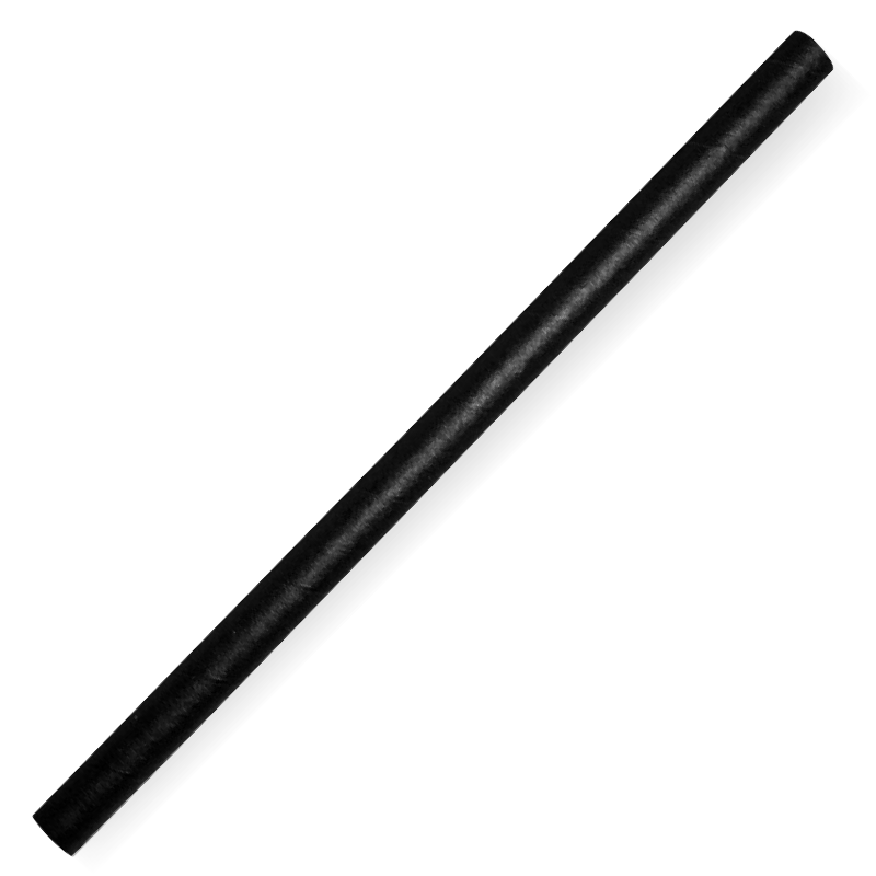 10mm Jumbo Black BioStraw